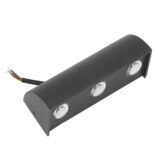 APLIQUE DE PARED NEGRO UNILADO 3W